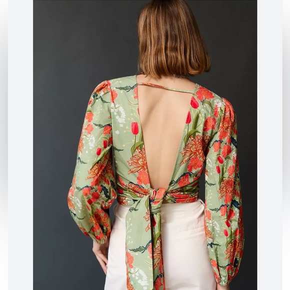 Anthropologie: Conditions Apply - Tie-Back Blouse - Picture 2 of 3